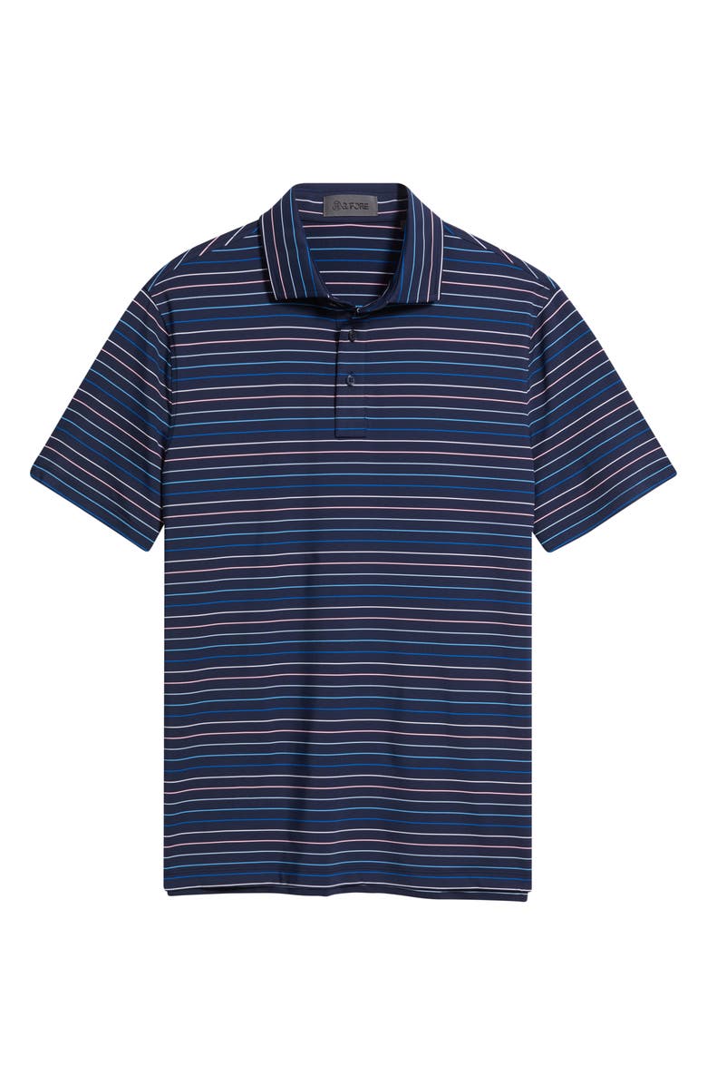 G/FORE Stripe Performance Golf Polo, Alternate, color, Twilight / Baja