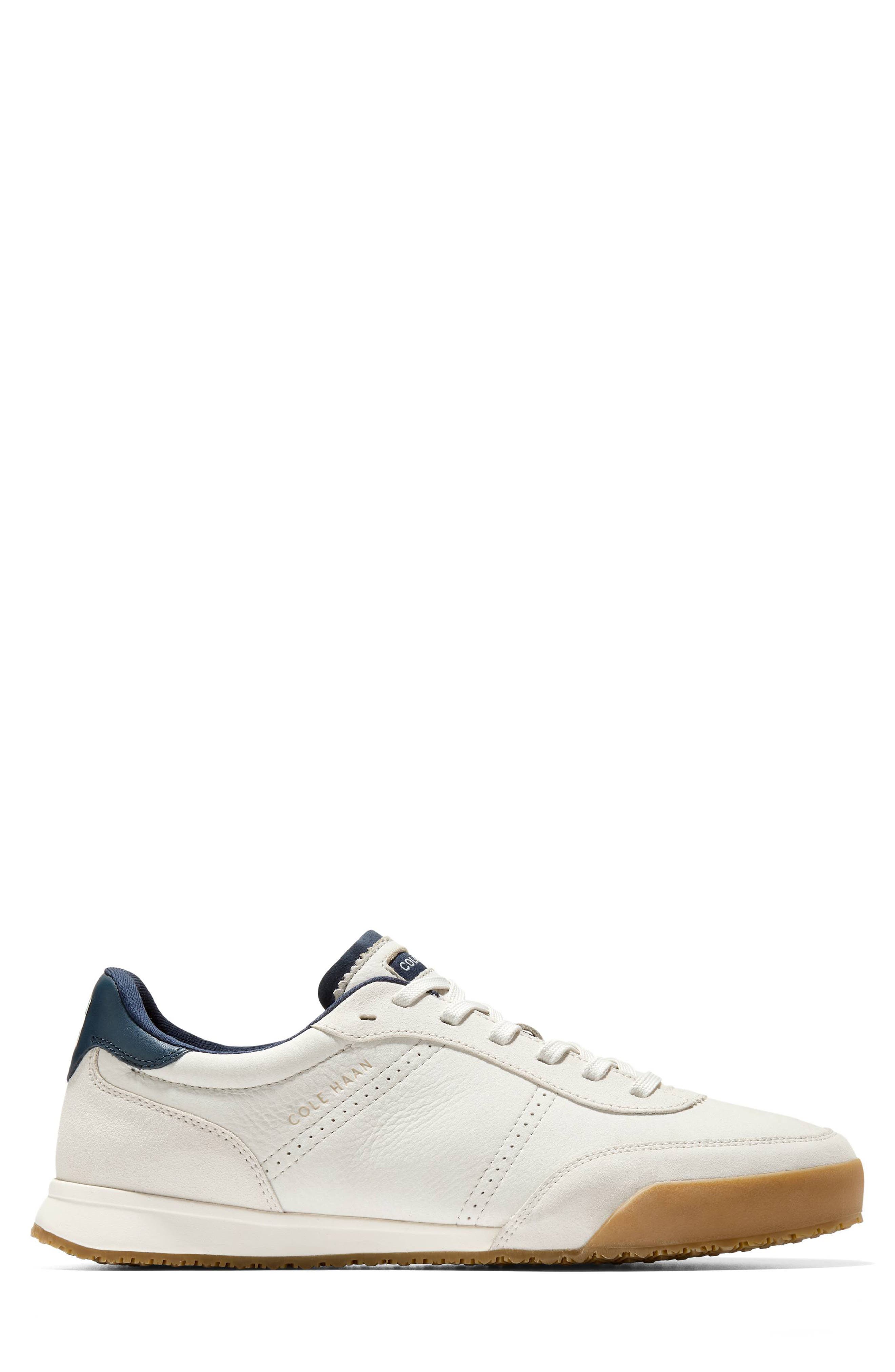 Cole Haan GrandPro Slimline Sneaker, Alternate, color, Ivory Nubuck / Silver Birch
