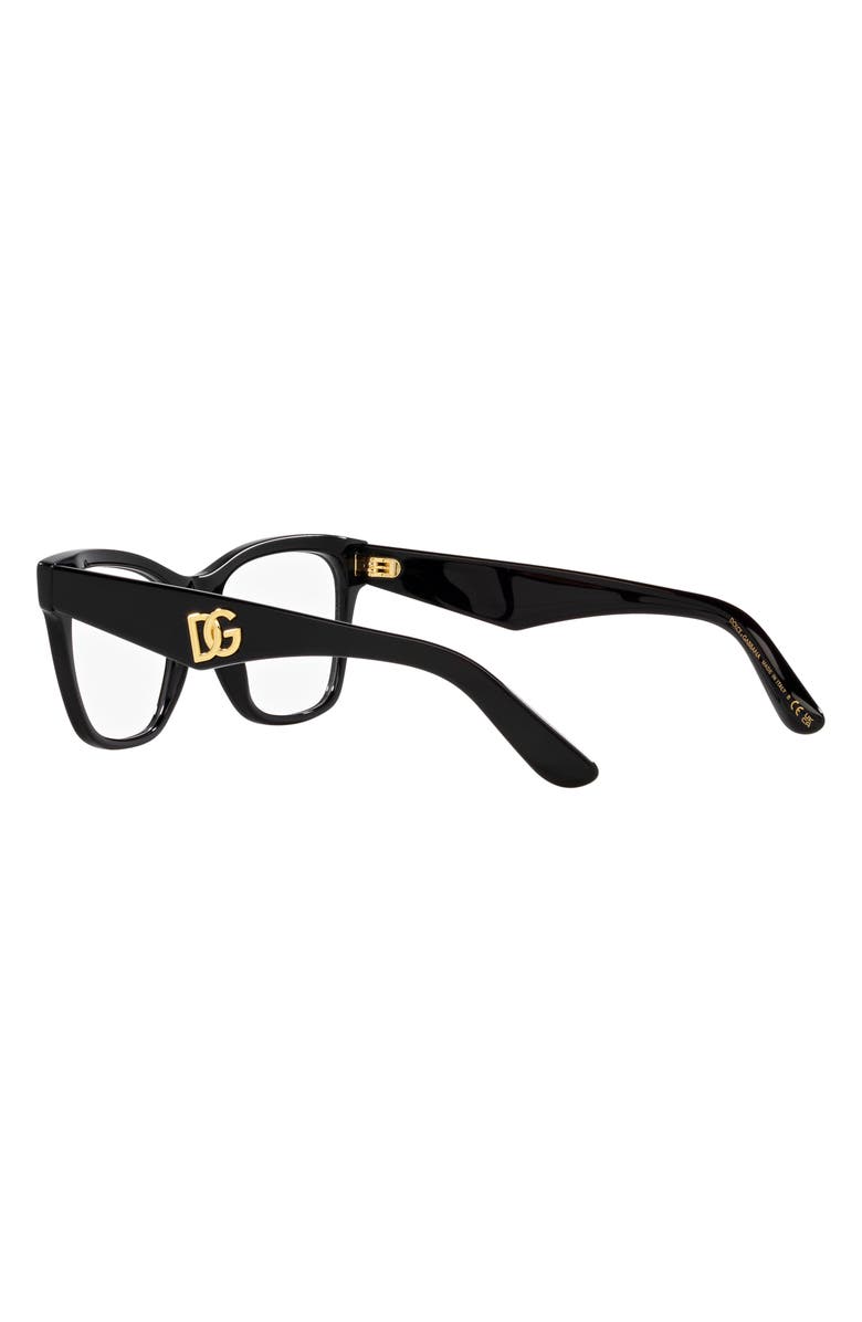 Dolce&Gabbana 53mm Square Optical Glasses, Alternate, color, 