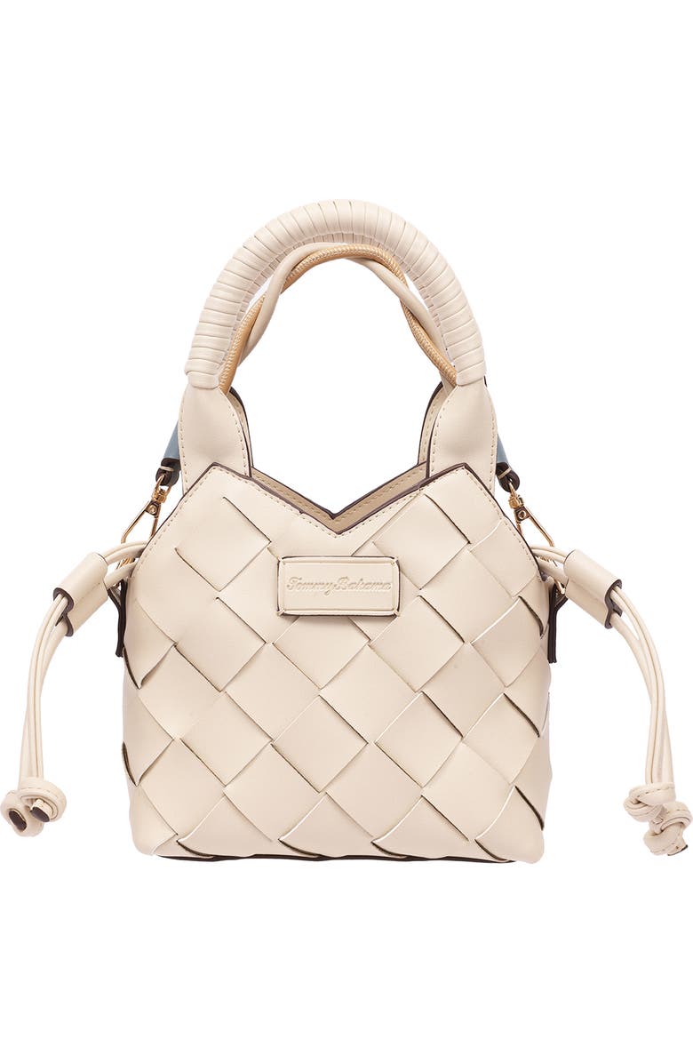 Tommy Bahama Demi Mini Woven Tote Bag, Main, color, Ivory