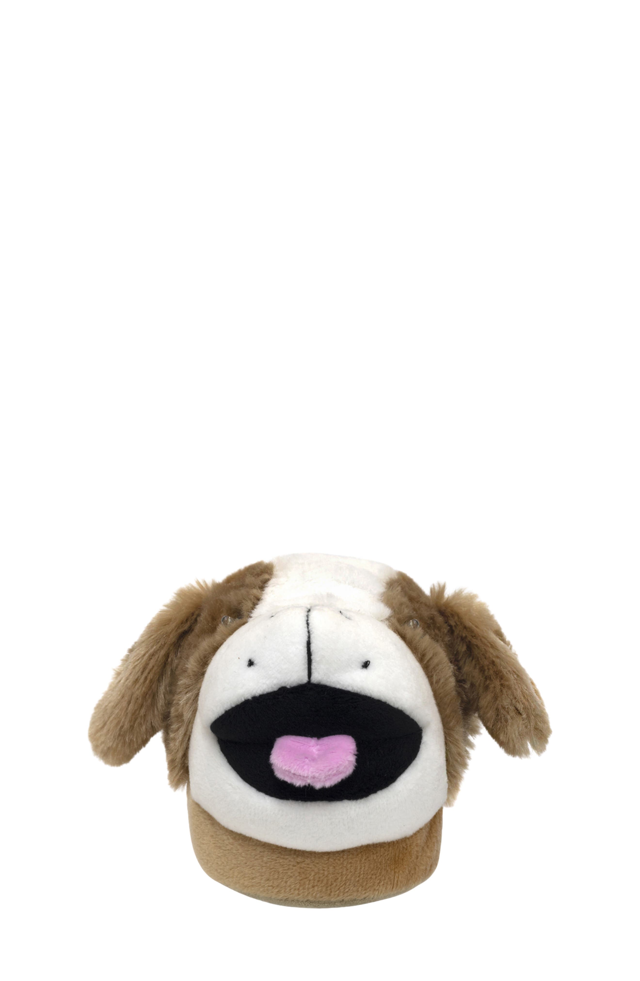 Robeez<sup>®</sup> Kids' Rocky Puppy Faux Fur Light-Up Slipper, Alternate, color, Tan