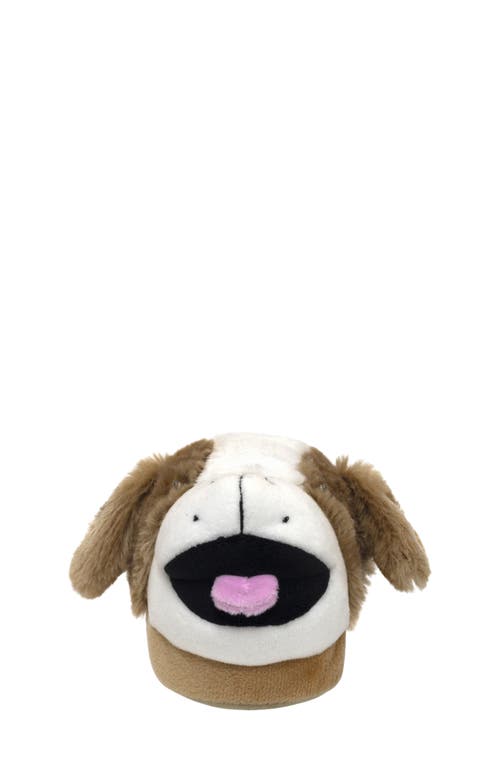Robeez ® Kids' Rocky Puppy Faux Fur Slipper In Brown