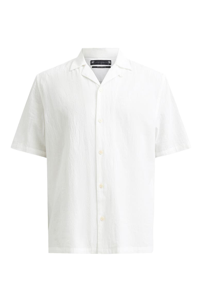 Haven Short Sleeve Camp Shirt, Alternate, color, WHITE
