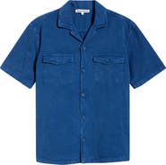 Brooklyn Industries Short Sleeve Linen Blend Button-Up Shirt
