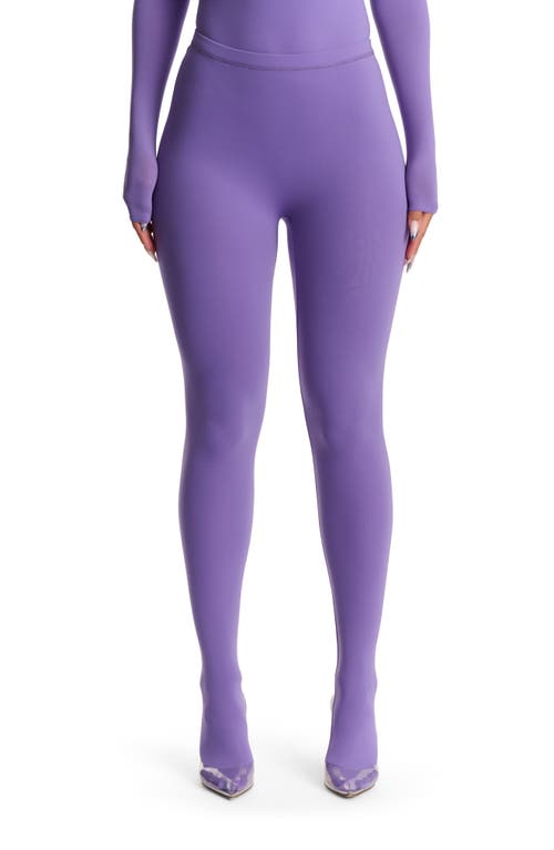 Naked Wardrobe Closed Toe Leggings In Purple