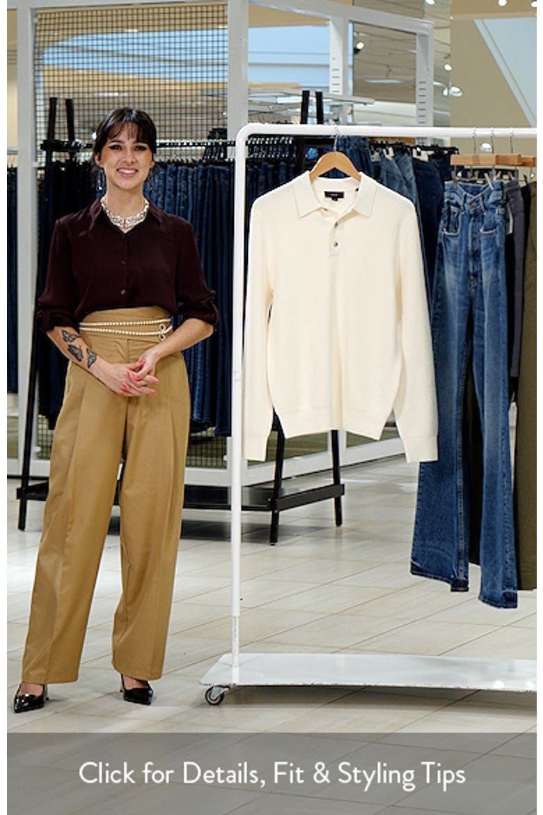 Heirloom Shaker Long Sleeve Polo Sweater video