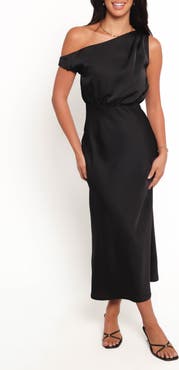 Petal & Pup Clare One-Shoulder Midi Dress