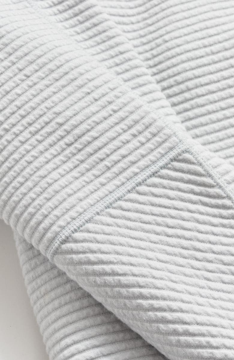 Billy Reid Quilted Half Zip Pullover, Alternate, color, Beach Blue