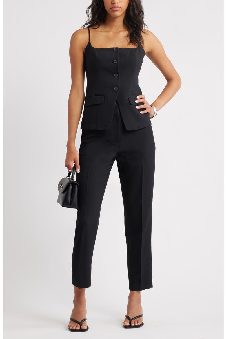 The Icon Cami Vest, Alternate, color, BLACK