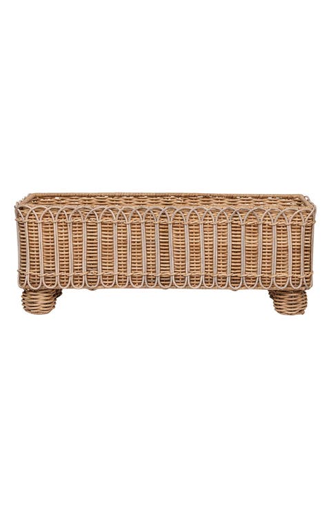 Provence Rattan Rectangular Planter
