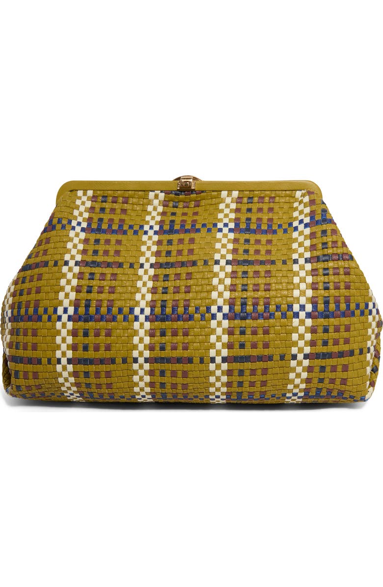 AIMEE Full Circle X-Large Clutch, Alternate, color, Fringe Woven