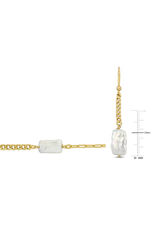 Delmar Cultured Freshwater Pearl Curb Chain Necklace & Earrings Set
