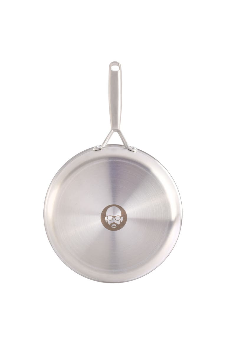 10 Inch Tri Ply Stainless Steel Frying Pan, Alternate, color, Stainless Steel