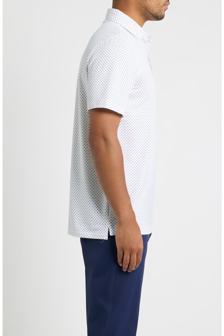 All Play Foulard Performance Polo, Alternate, color, SNOW/ ONYX