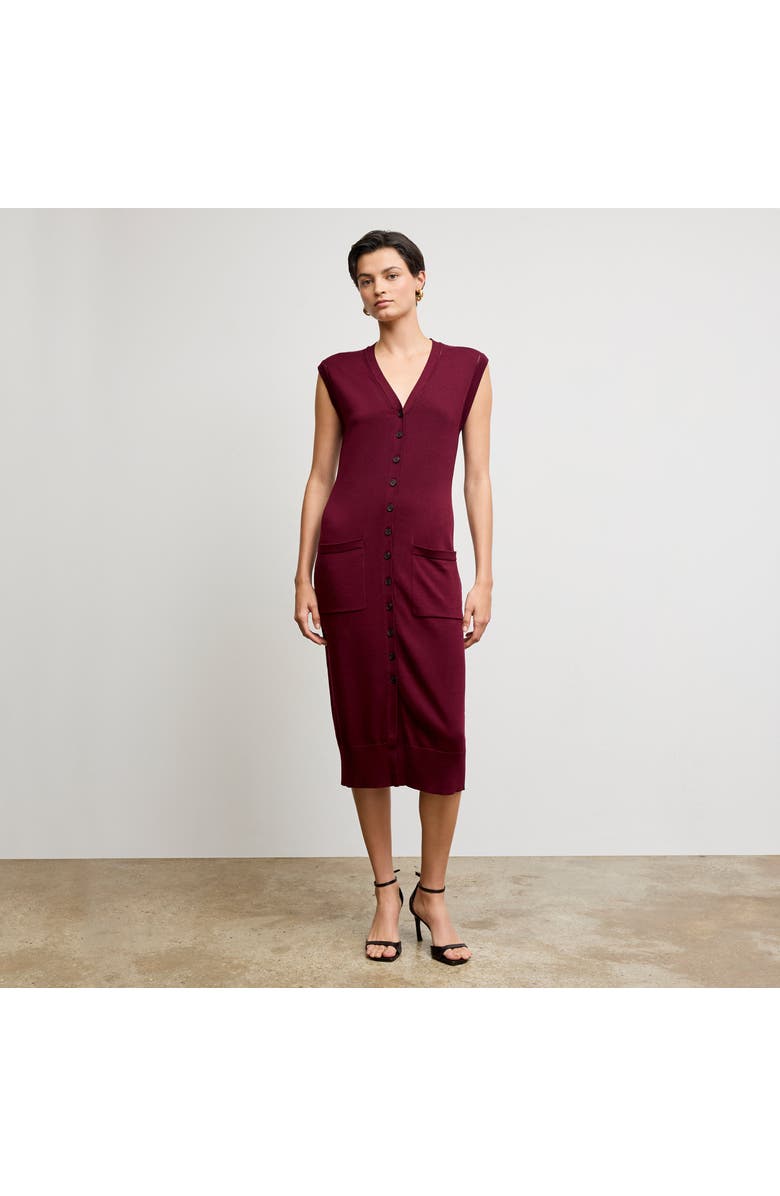 M.M.LaFleur Toula Pointelle Dress - Cotton Silk Knit, Alternate, color, 