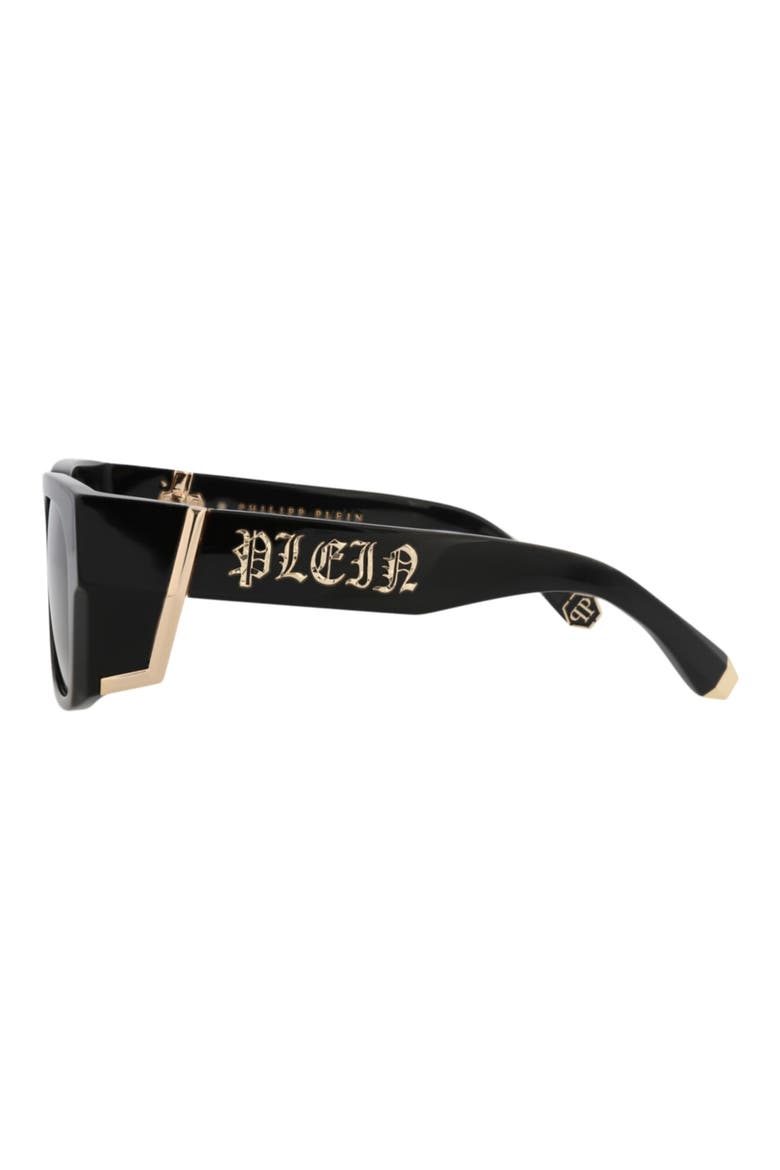 54mm Square Sunglasses, Alternate, color, BLACK BLACK BLUE