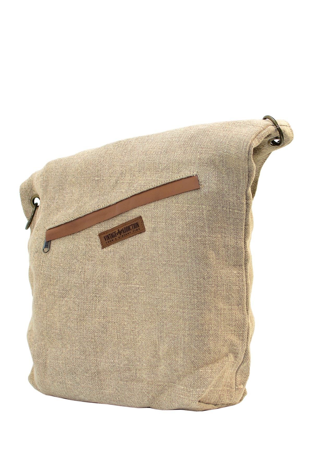 VINTAGE ADDICTION Foldover Jute Crossbody Bag, Alternate, color, 
