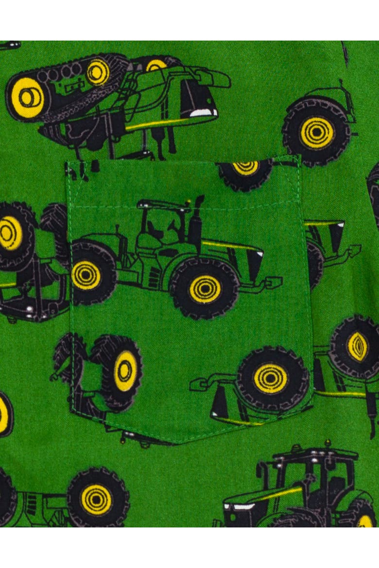Short Sleeve Button-Down Shirt, Alternate, color, Tractor Green