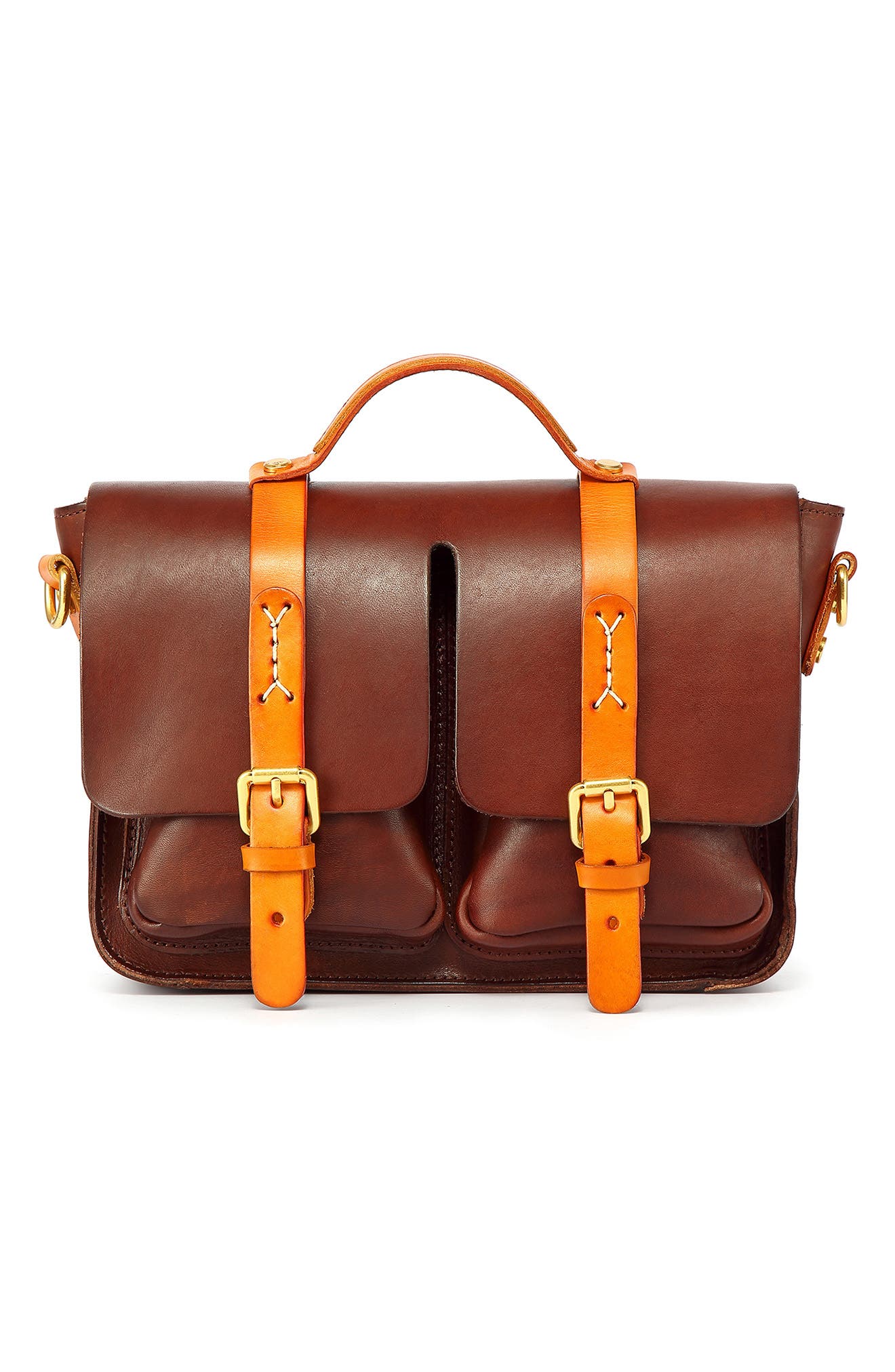 Speedwell Leather Satchel, Alternate, color, BROWN