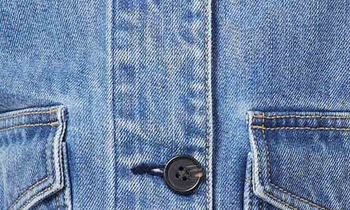 Scotch & Soda Chore Crop Denim Jacket In Blue