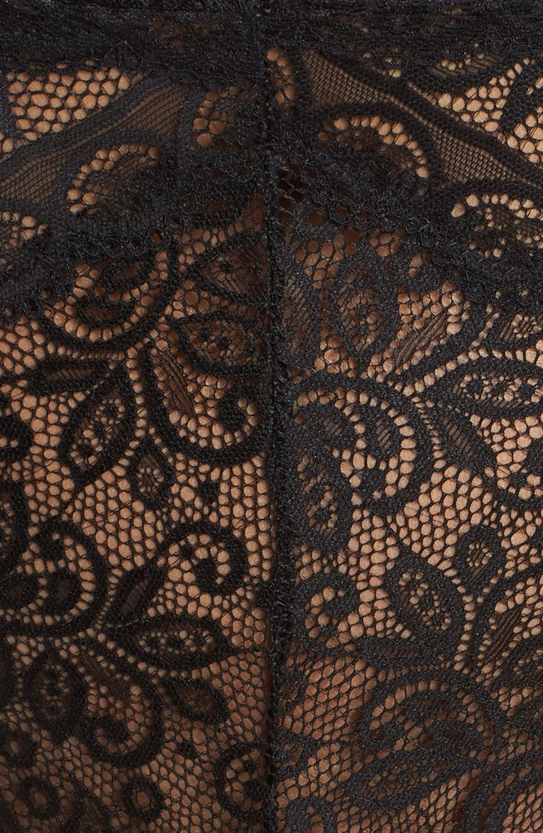 Oh La La Cheri Plunge Keyhole Lace Teddy, Alternate, color, 