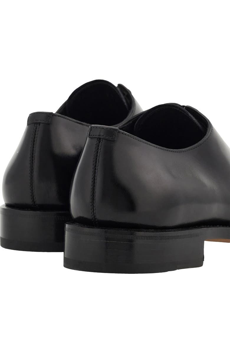 FERRAGAMO Angiolo Croc Embossed Wholecut Oxford, Alternate, color, Nero Nero Nero