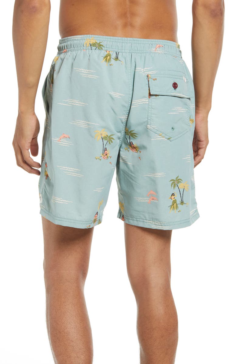 Katin Lazy Days Volley Nylon Swim Trunks, Alternate, color, 