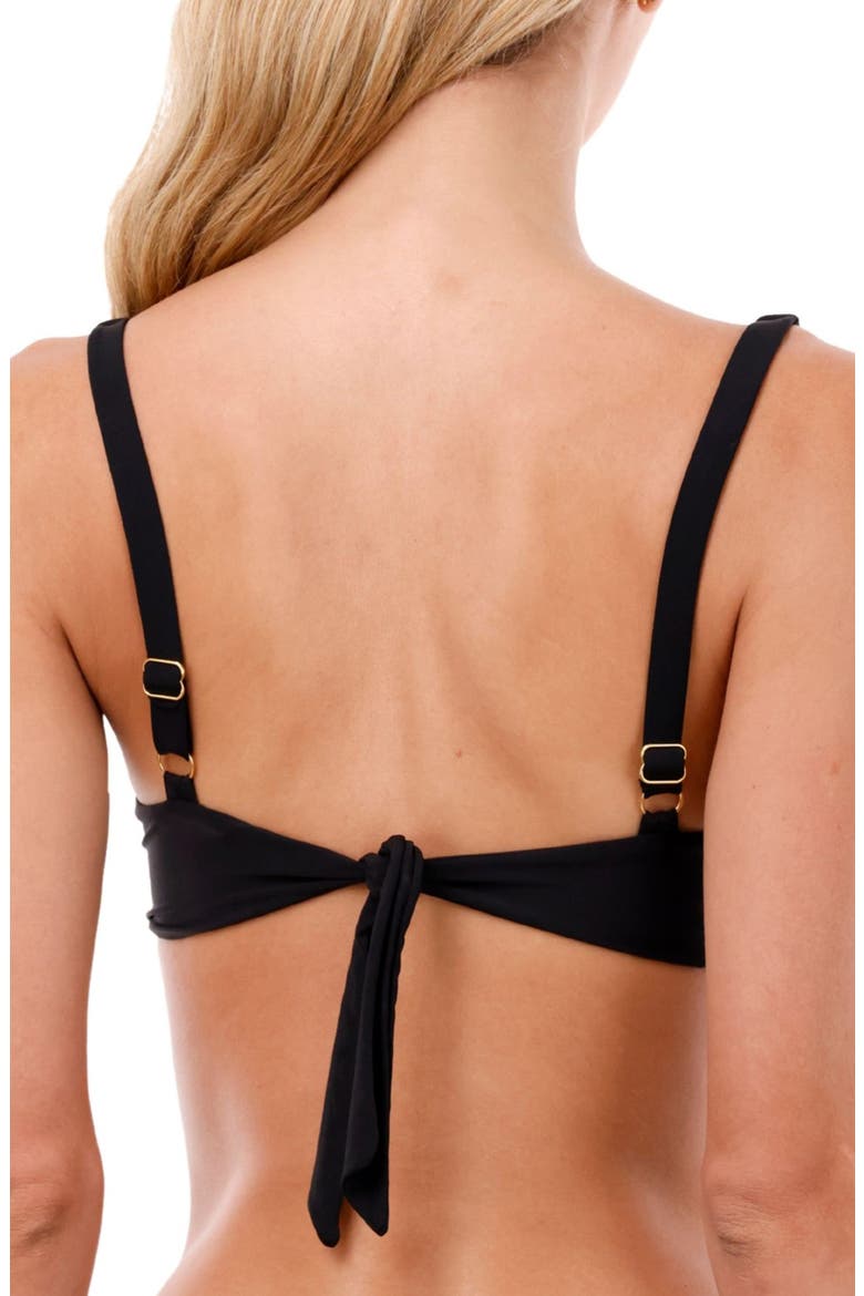 Knotted Bikini Top, Alternate, color, BLACK