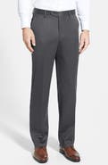 Berle Flat Front Classic Fit Wool Gabardine Dress Pants