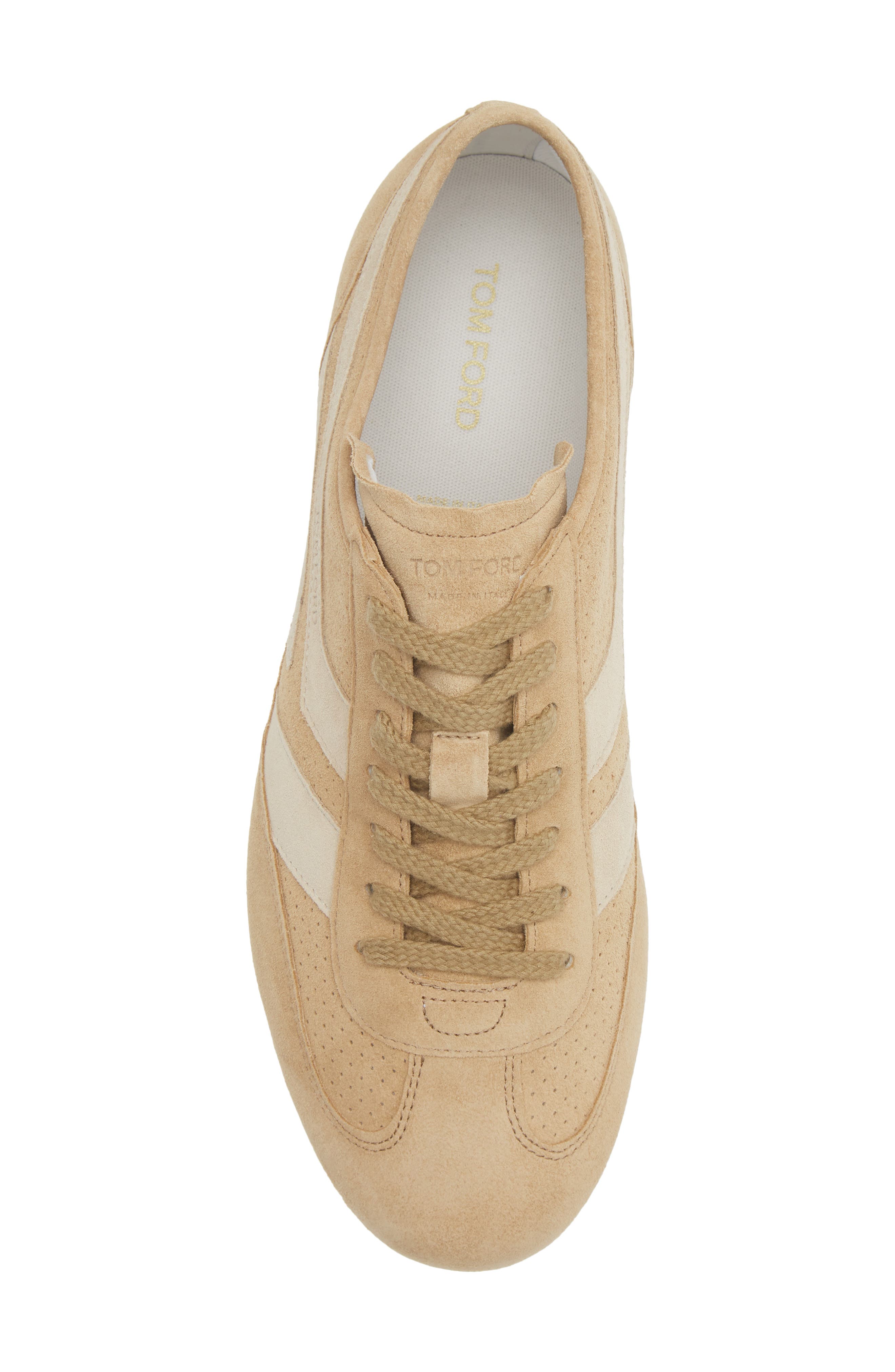 Brook Perforated Sneaker, Alternate, color, CAMEL/ BISCUIT/ WHITE