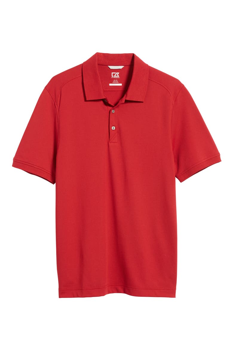 Advantage Tri-Blend Piqué Polo, Alternate, color, CARD RED