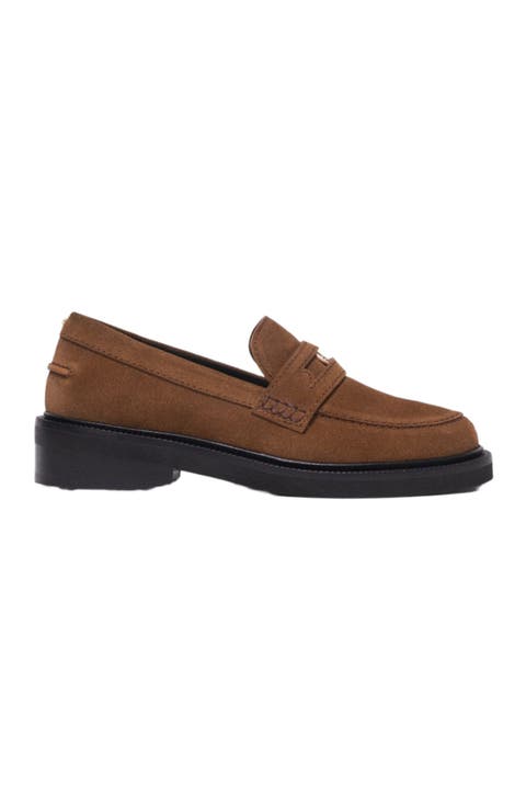 Suede loafers