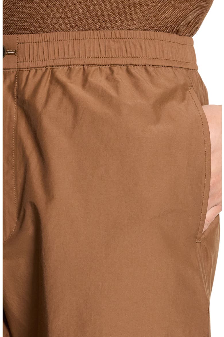 Elastic Waist Shorts, Alternate, color, DEEP TOBACCO