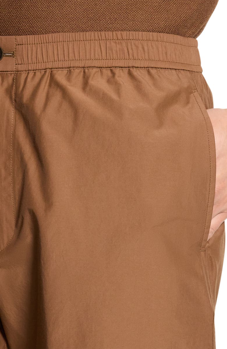 Theory Elastic Waist Shorts, Alternate, color, Deep Tobacco