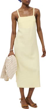 Alex Mill Maria Sleeveless Linen Midi Dress