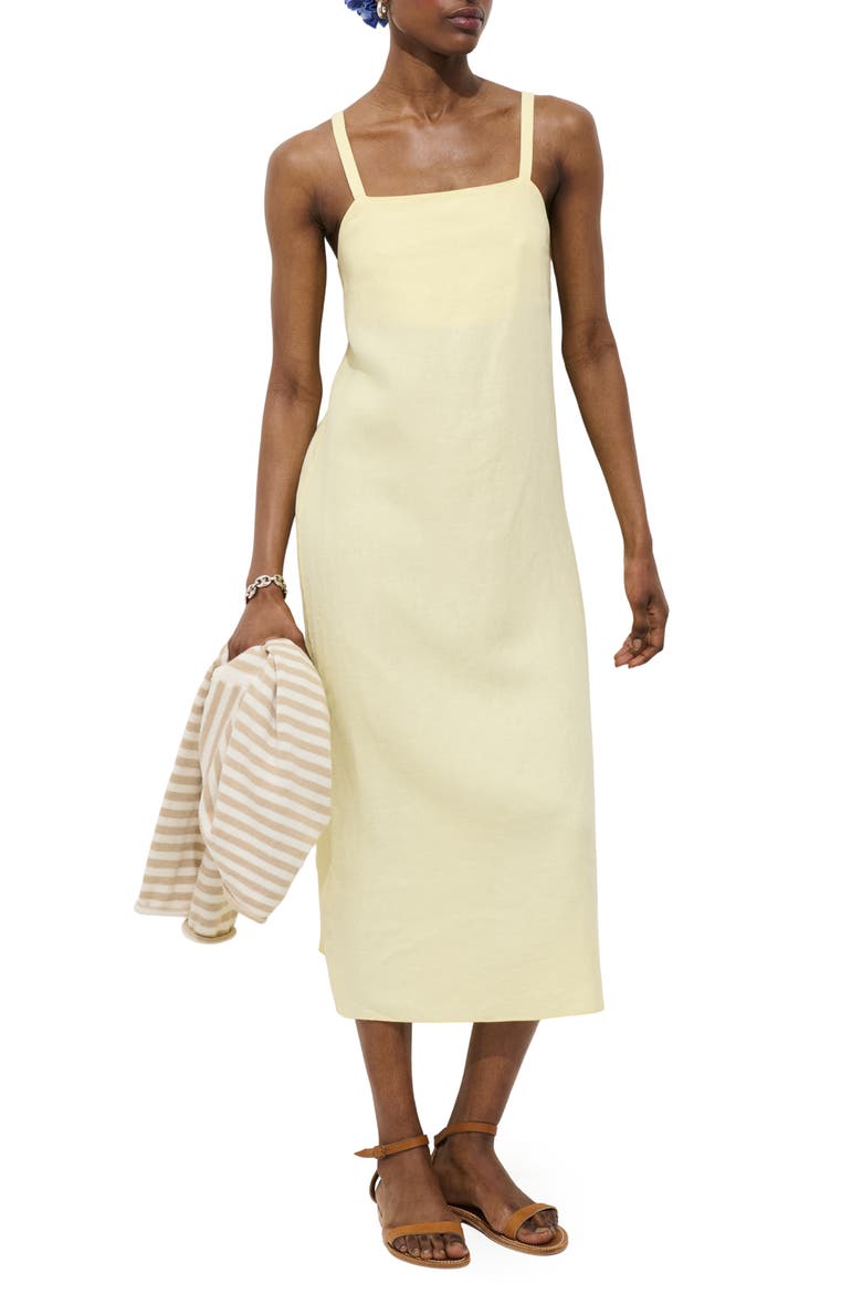 maria midi dress Maria Embroidered Puff Sleeve Midi Dress White