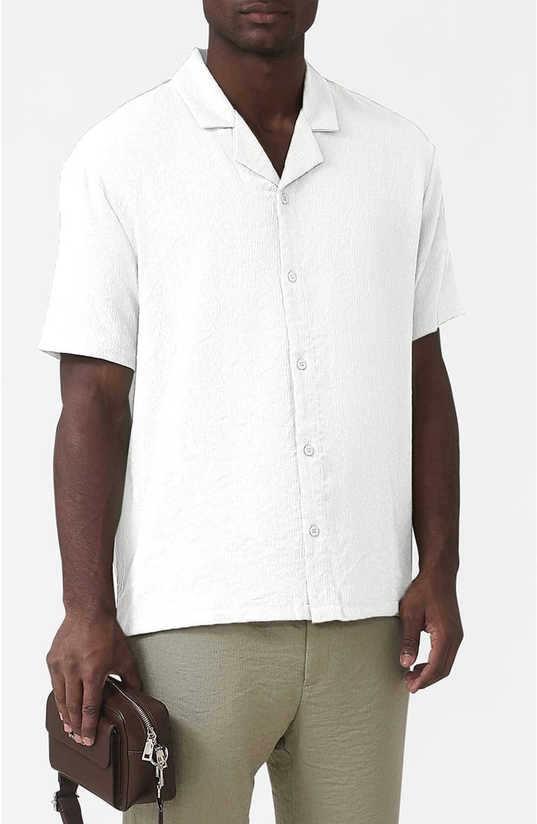MAUVAIS Fiorano Relaxed Fit Shirt, Alternate, color, White