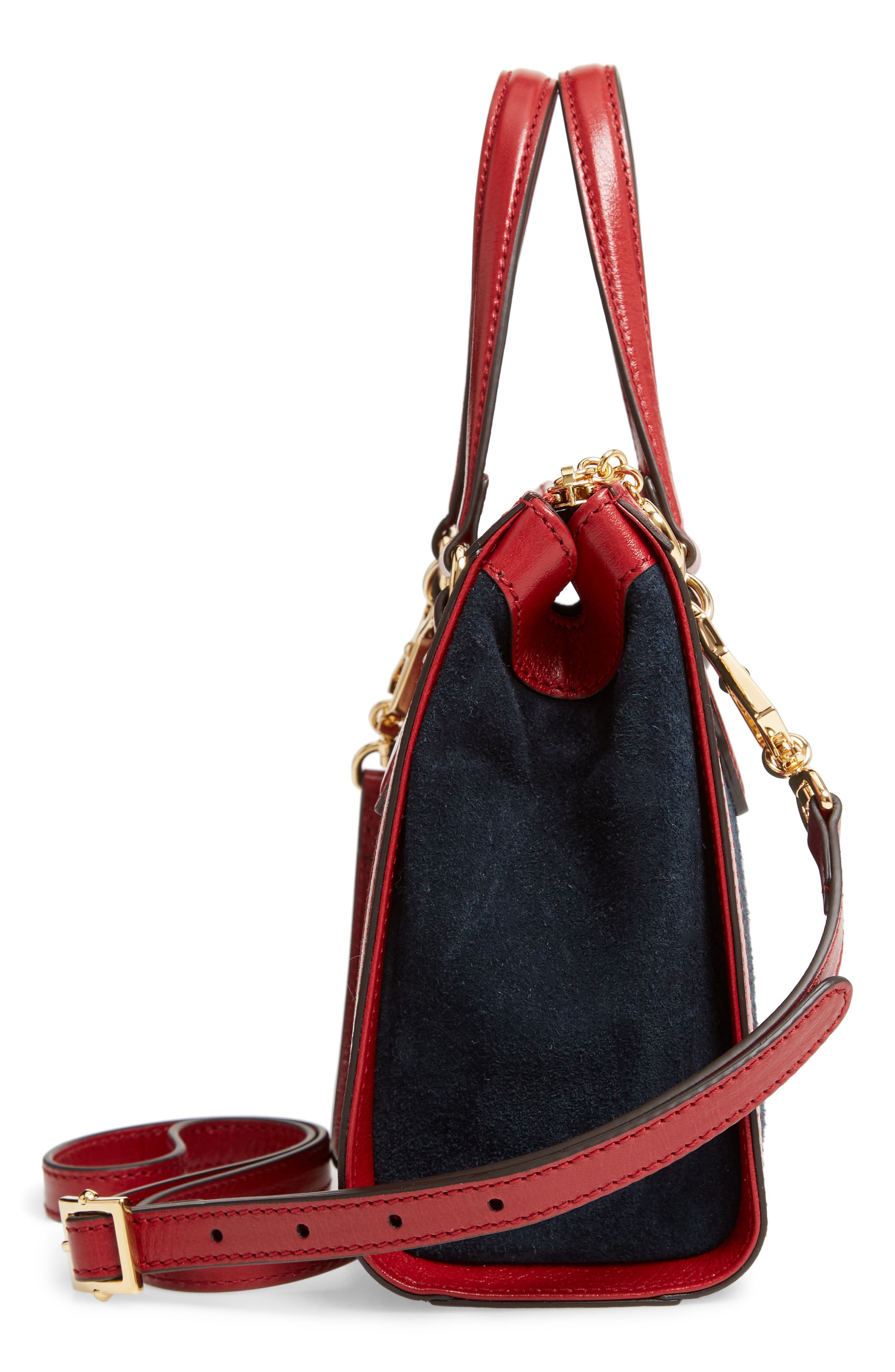 Gucci Ophidia Small Suede & Leather Convertible Tote Bag, Alternate, color, 