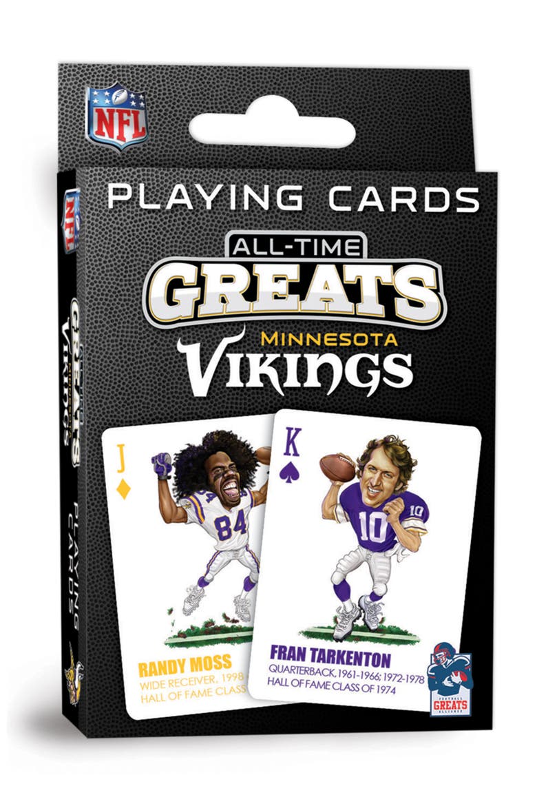 Minnesota Vikings All-Time Playing Cards, Main, color, Multicolor