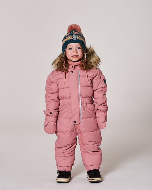 Deux Par Deux Baby Girl One-piece Original Puffy Snowsuit In Pink