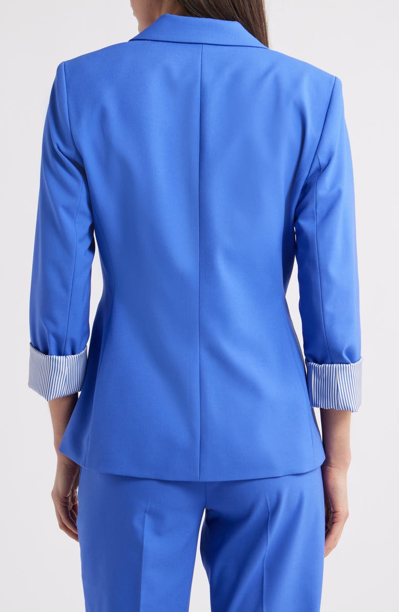 Tahari ASL Roll-Cuff Jacket, Alternate, color, Pacific Blue