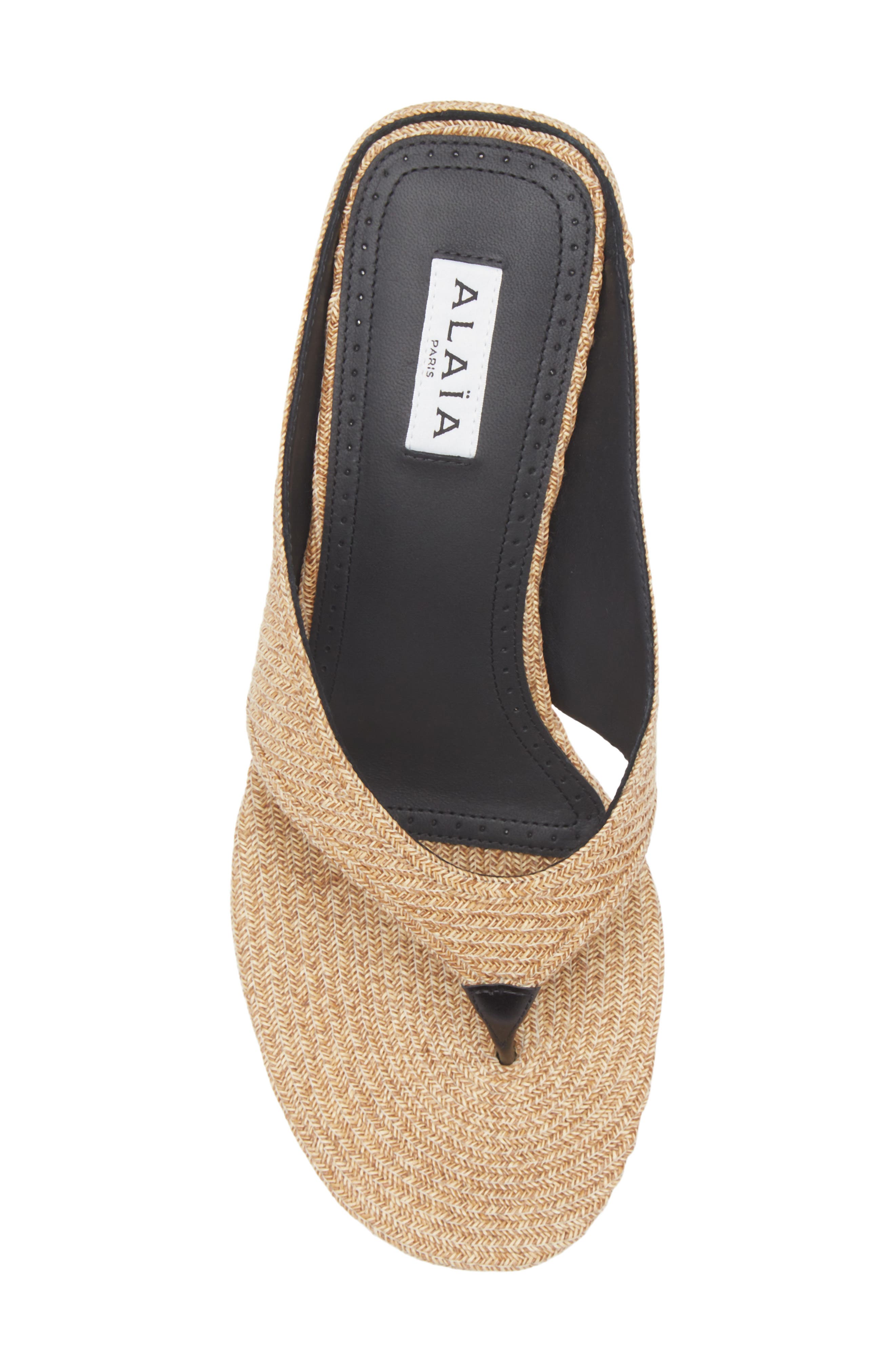 Alaïa Cube Wedge Sandal, Alternate, color, 