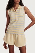 Varley Rue Striped Polo Tank