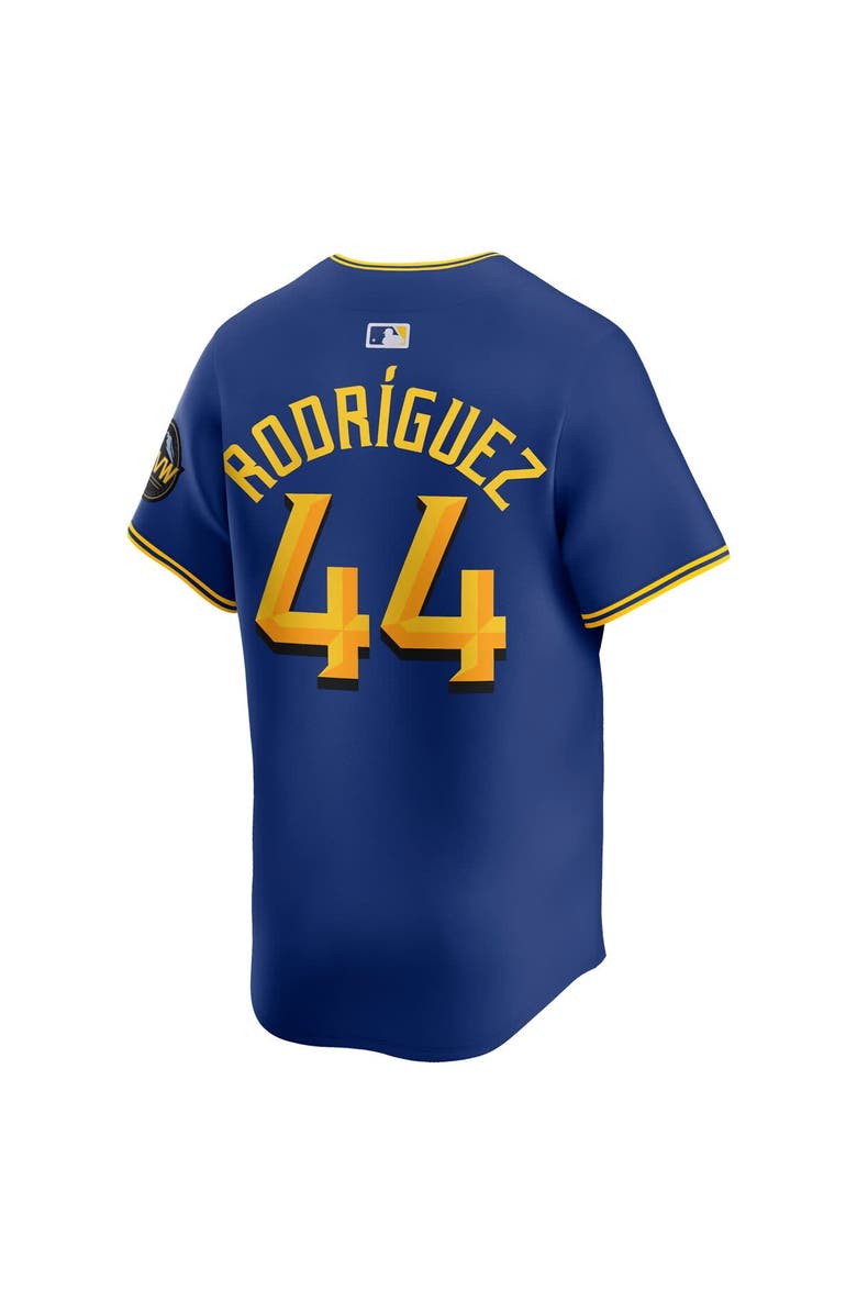 Nike Men's Nike Julio Rodriguez Blue Seattle Mariners City Connect Limited Jersey, Alternate, color, 