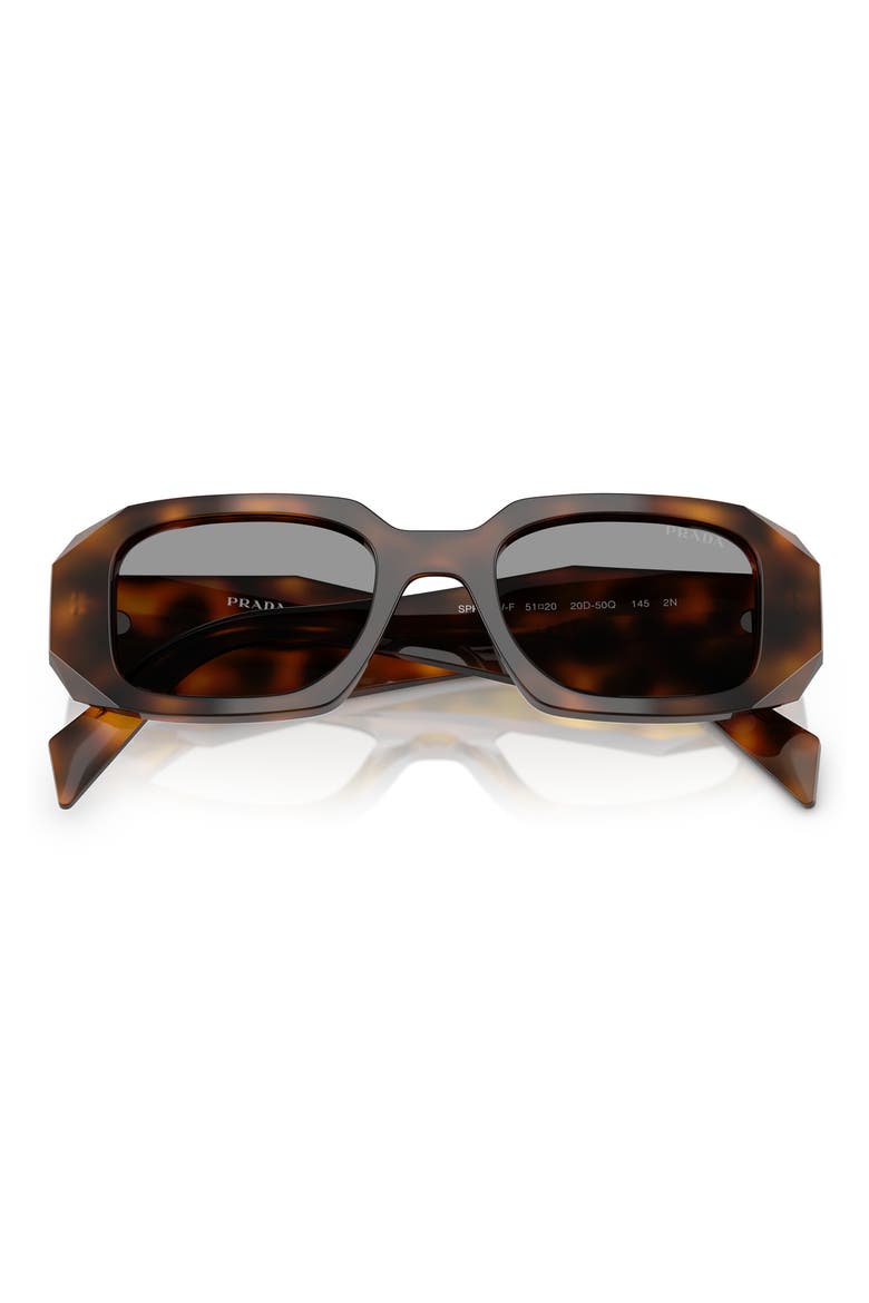 51mm Rectangular Sunglasses, Alternate, color, TORTOISE/GREY