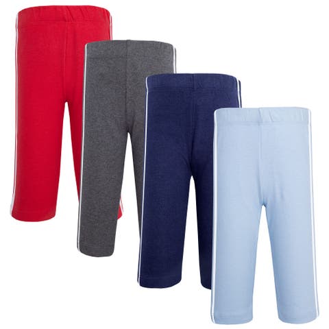 4Pk Cotton Athletic Pants (Toddler, Little Kid & Big Kid)