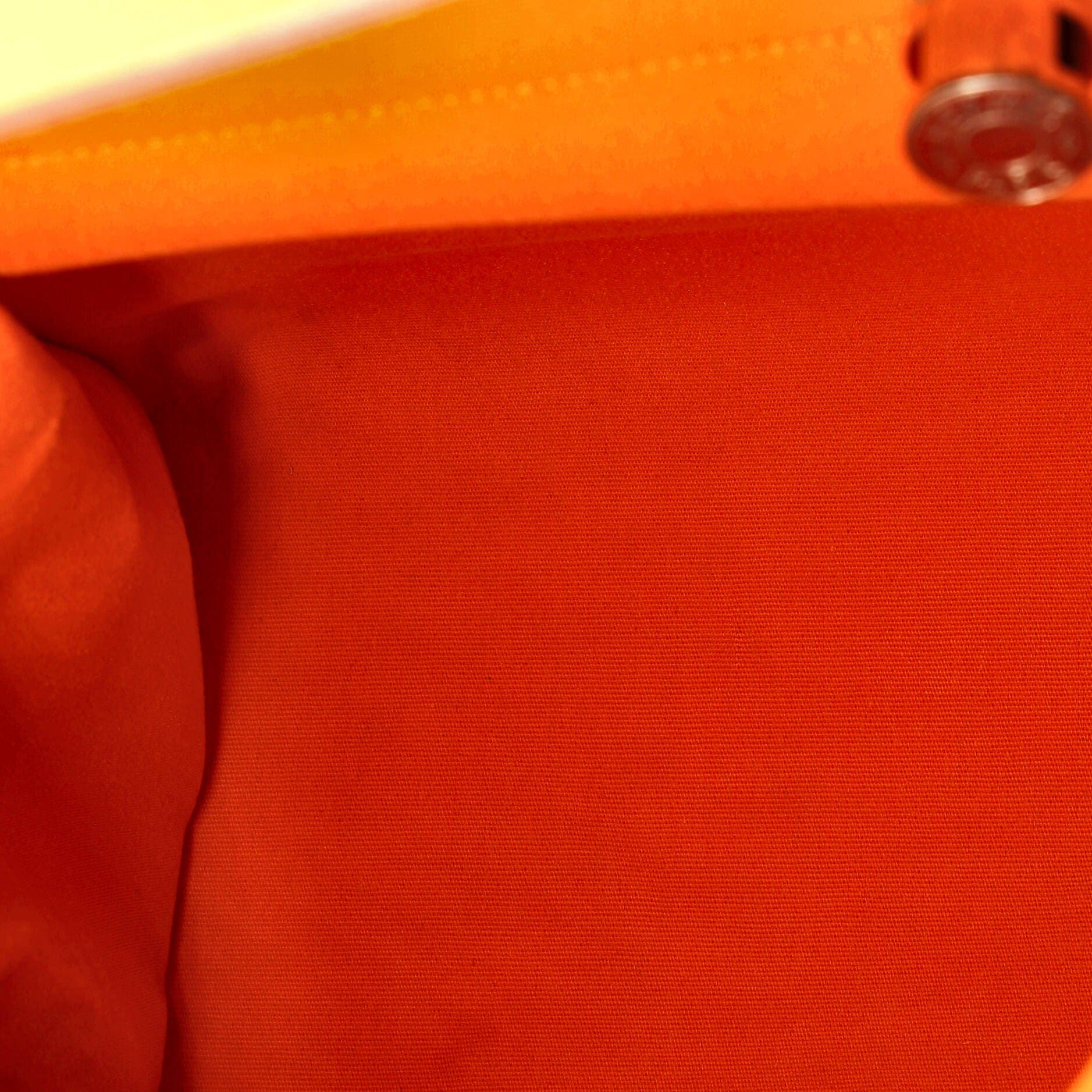 Pre-Owned Hermes Herbag Zip Leather and Toile 39, Alternate, color, Orange H