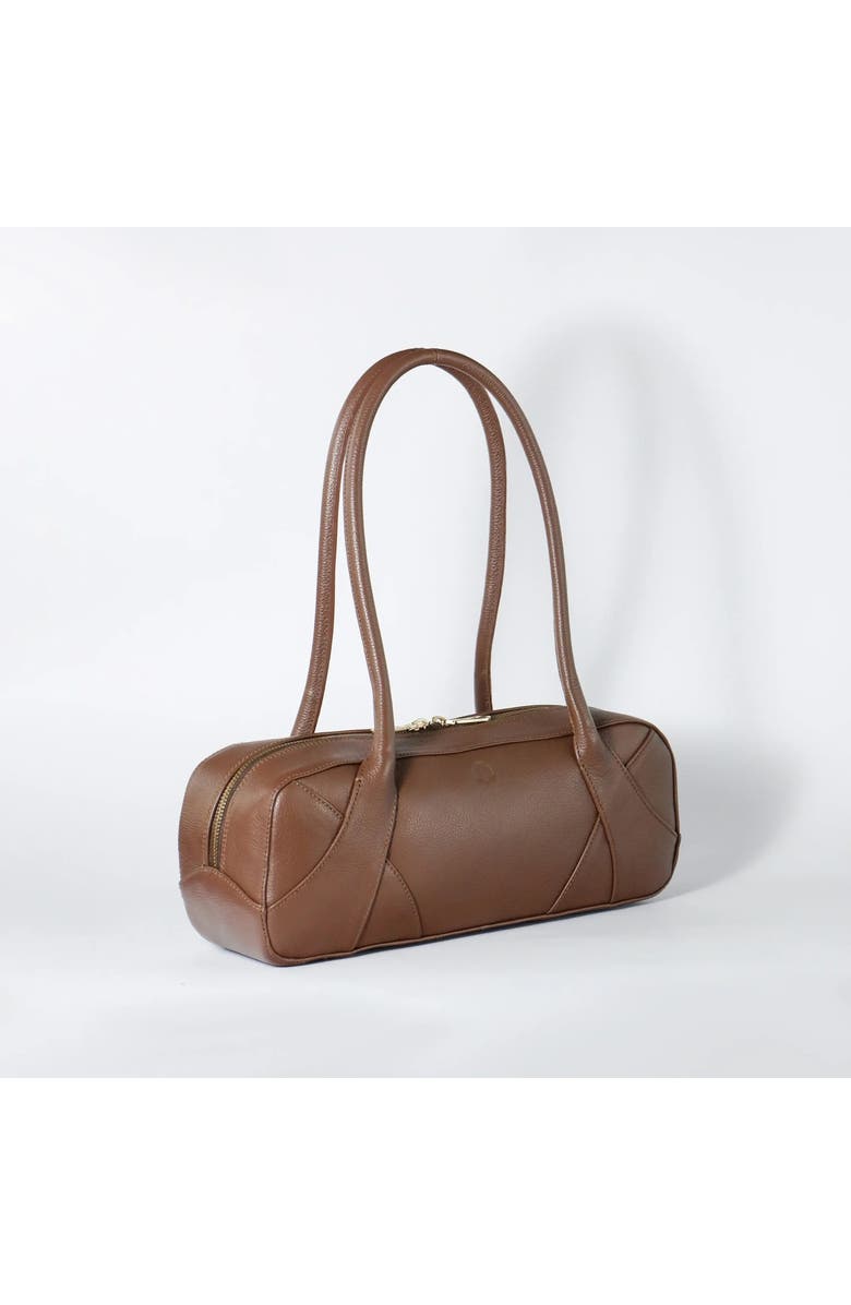 ROSZUAR Almaira Sculptural Harmony Handbag, Main, color, Chocolate