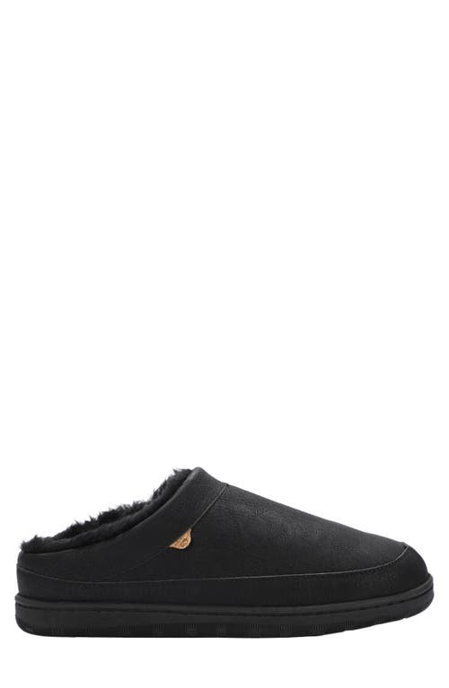 Lamo Julian Faux Wool Lined Clog In Waxed Black