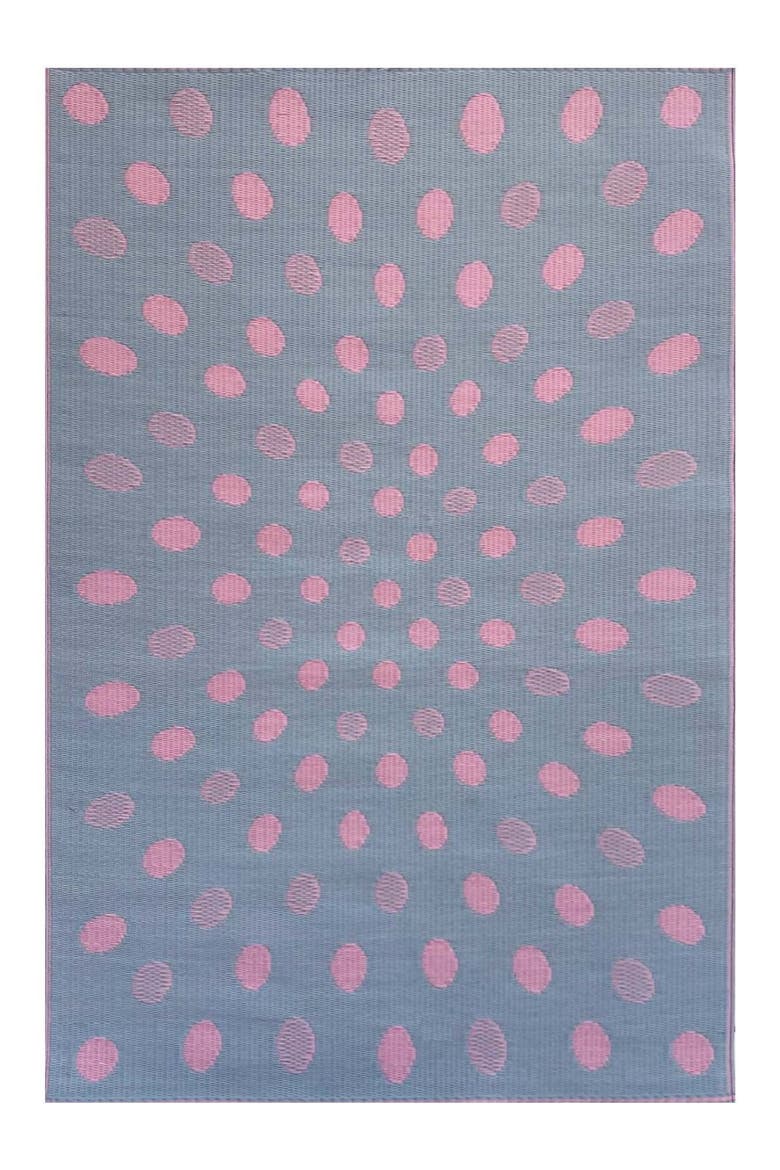 Dots Pink & Grey Rug, Main, color, pink and grey